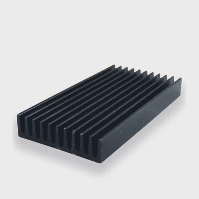 Hochpräziser schwarzer Aluminiumkühlkörper