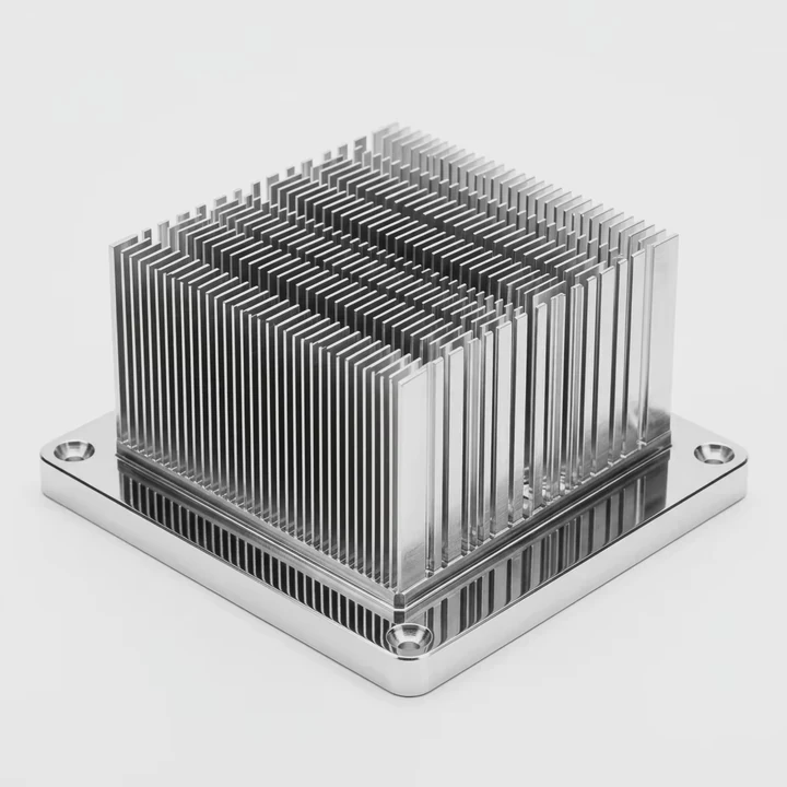 Cnc gefertigtem Aluminiumkühlkörper mit maximaler Oberfläche