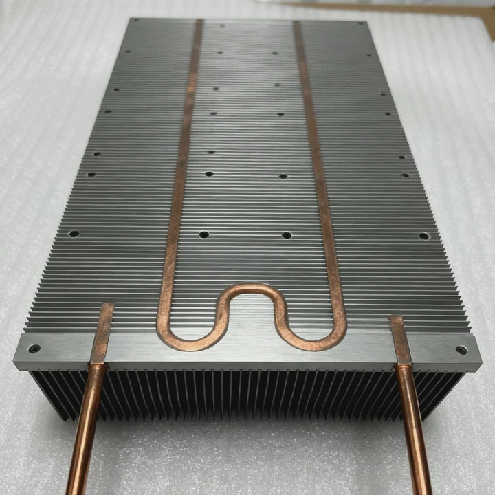 Gezogene Aluminium Kühlplatte mit Wärmeableiter