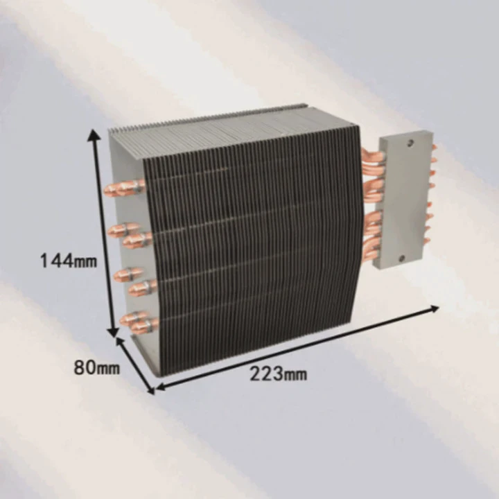 8 Rohrbündel-Aluminium-Kühlkörper