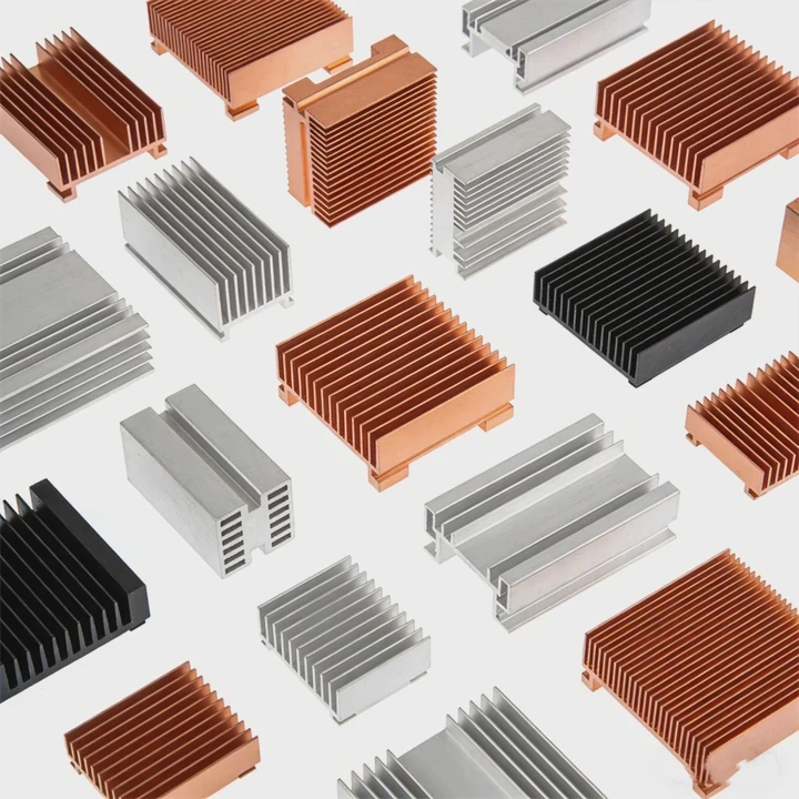 Falda de calor de aluminio CNC para LED y portátil