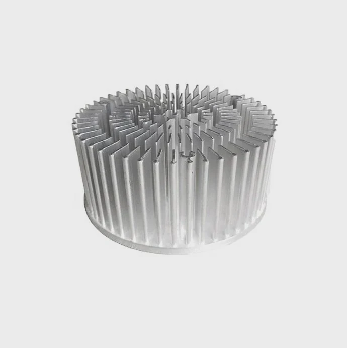 Disipador de calor de aluminio con fin de cobre personalizado