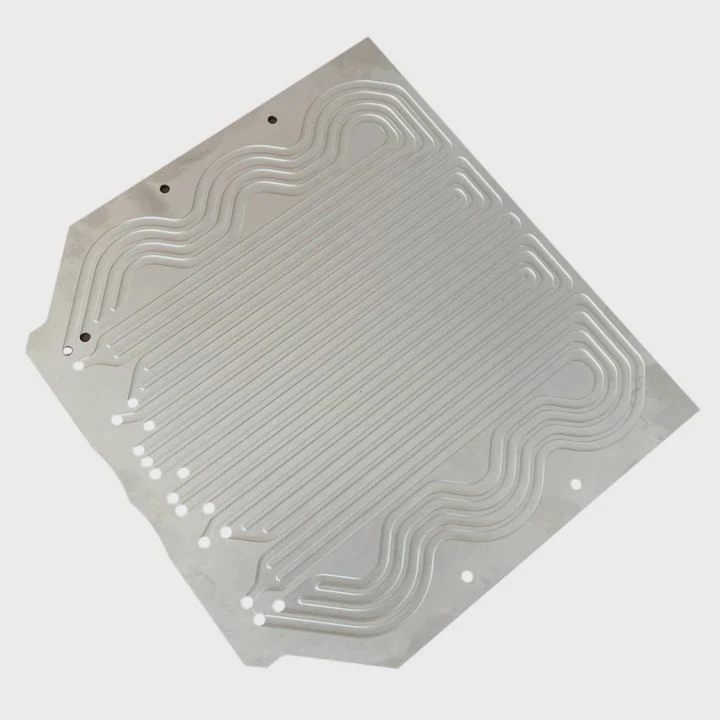 Placa de canal de enfriamiento de batería Ev