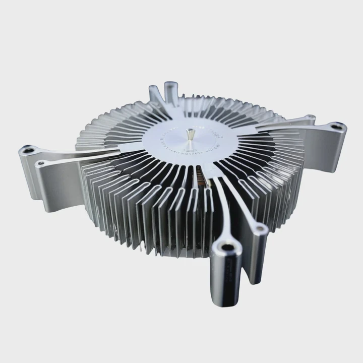 Disipador térmico de aluminio CNC rectangular para enfriamiento de PC