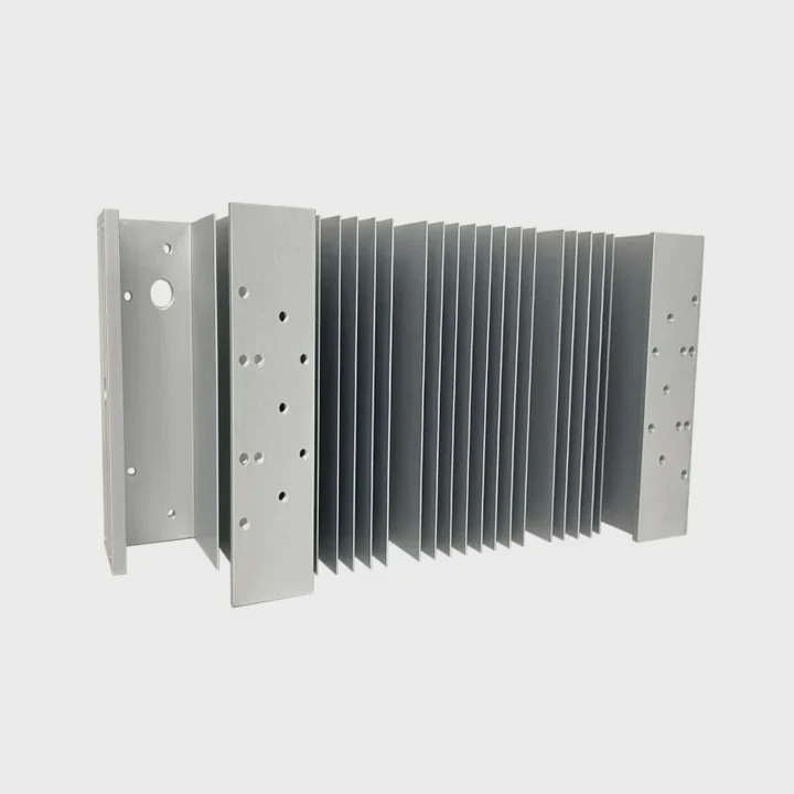 Disipador de calor de aluminio extruido industrial 6063 T5T6