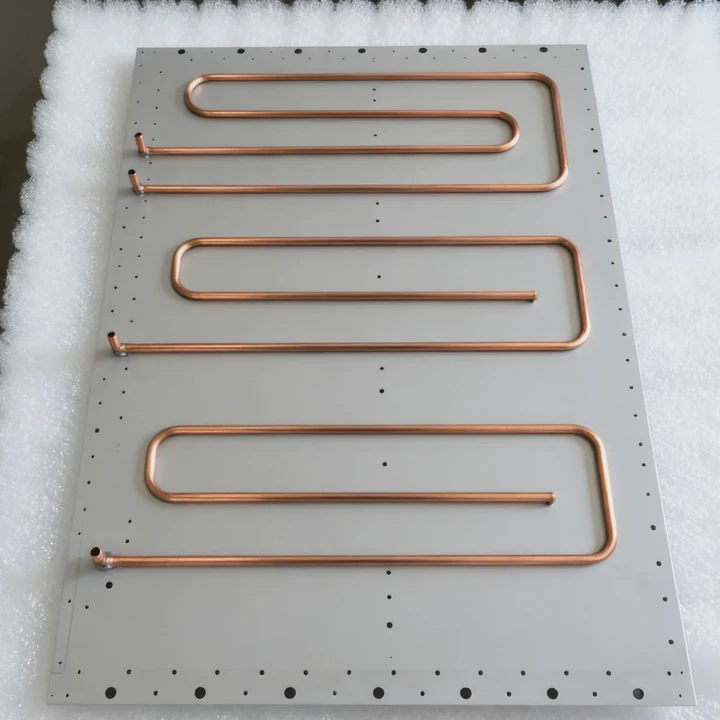 Placa Fría de Aluminio Al6061 con Tubo de Calor de Cobre