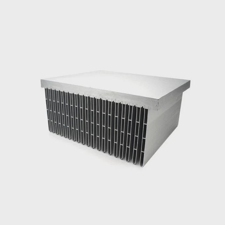 Disipador de calor de aluminio con aletas soldadas