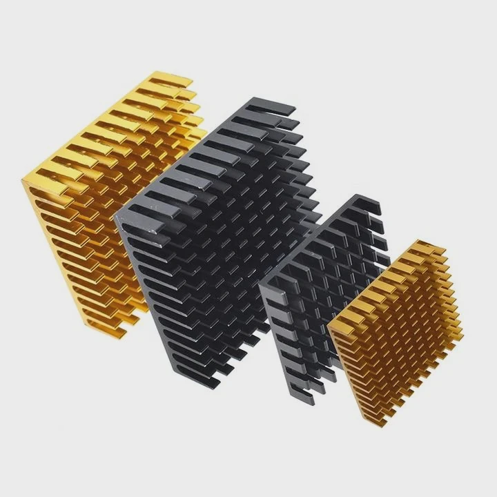 Disipador de calor de IC de aluminio anodizado