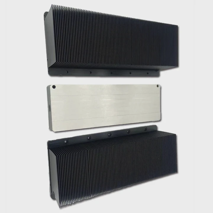 Perfil de disipador de calor de aluminio extruido
