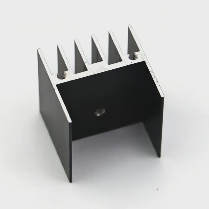 Disipador de calor de aleación de aluminio anodizado CNC