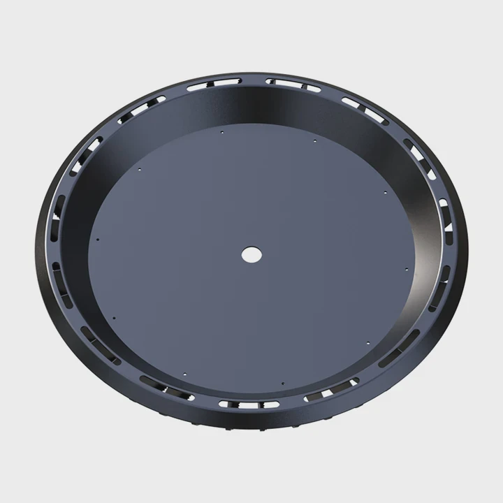 Disipador de calor de aluminio LED cuadrado negro