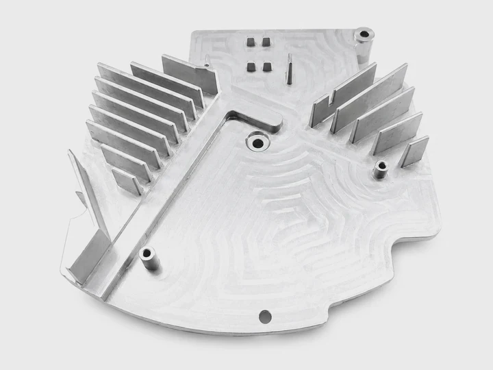 Placa de disipador de calor de aluminio CNC para electrónicos