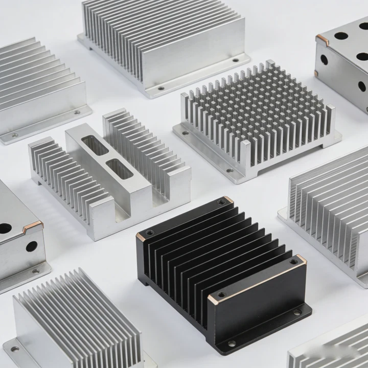 Disipadores térmicos y carcasas para LED mecanizados con CNC