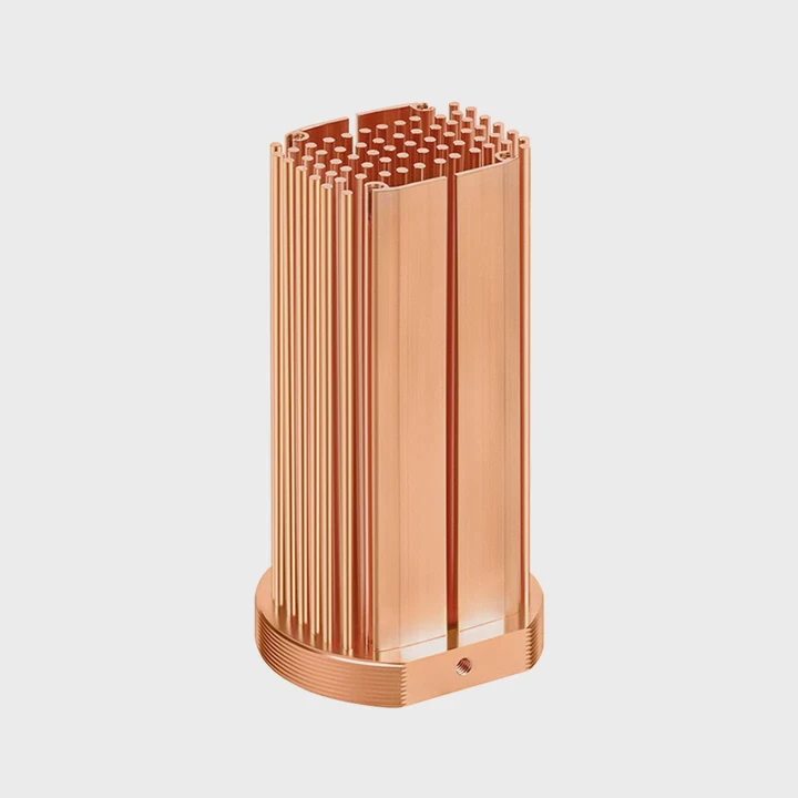 Disipador térmico C1100 con aletas de pines de cobre