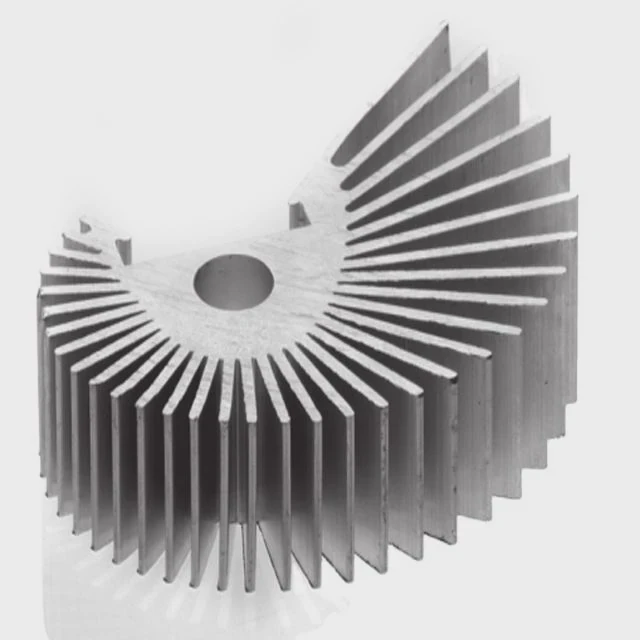 Radiateur en aluminium anodisé 6063 CNC
