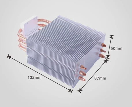 Radiateur en aluminium à lames découpées