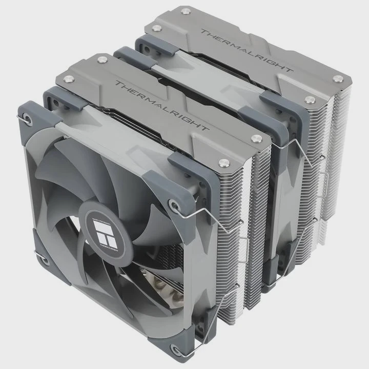 Refroidisseur d'air CPU en aluminium à double ventilateur