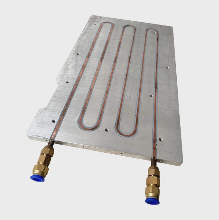 Plaque de refroidissement d'eau en aluminium industrielle.