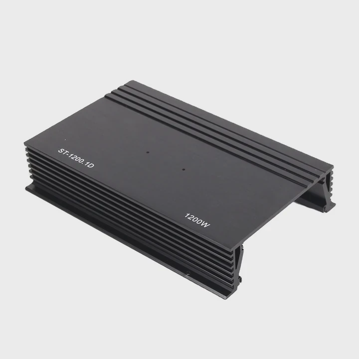 Boîte d'enclosure en aluminium CNC personnalisée pour amplificateurs