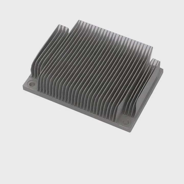 Radiateur en aluminium rainuré CNC