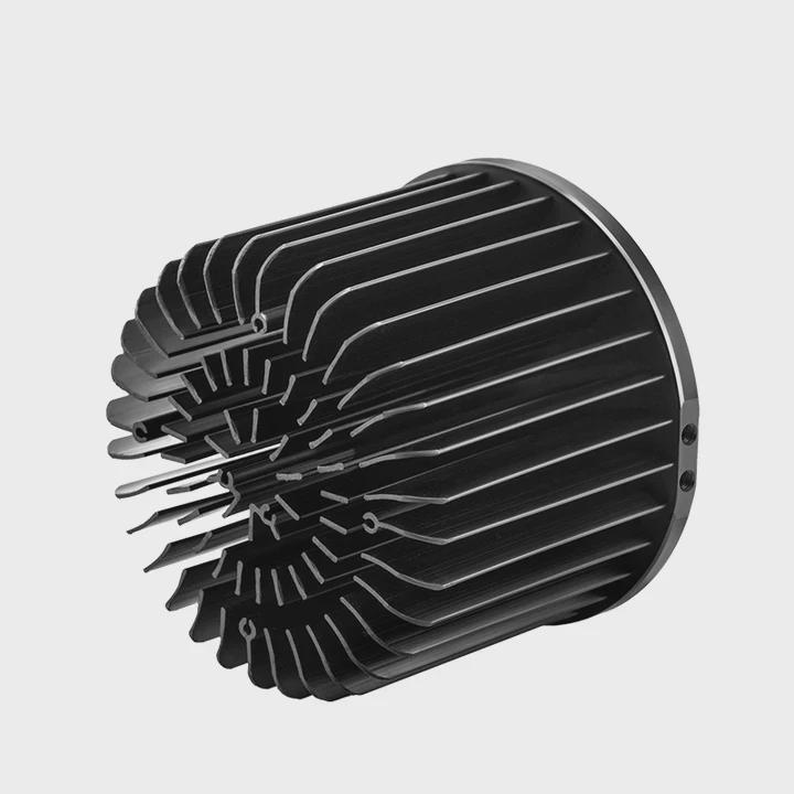 Refroidisseur LED en aluminium à fin soudée