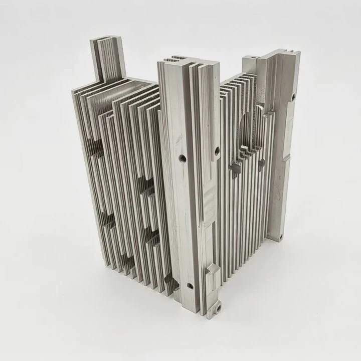 Cnc Extrудированный высокоденсностный алюминиевый радиатор