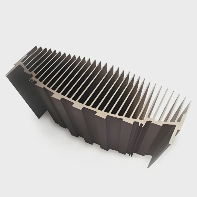 Custom 6063-T5 Anodized Aluminum Heat Sink
