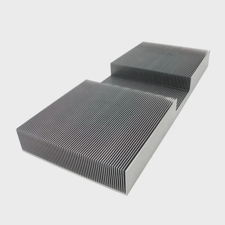 Large Skived Aluminum Amplifier Heat Sink