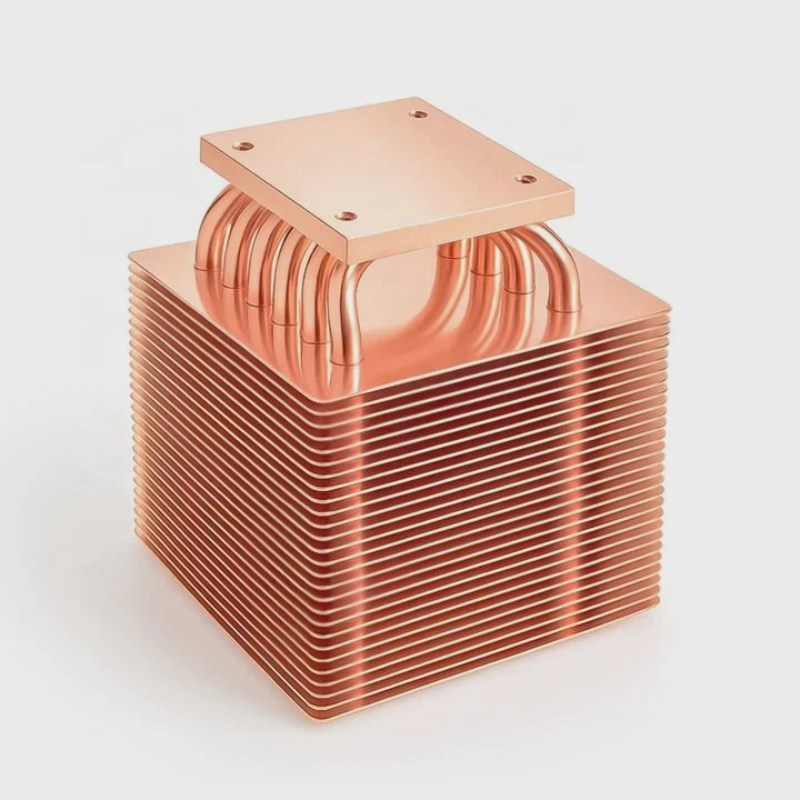 Copper Heat Sink With Heat Pipes