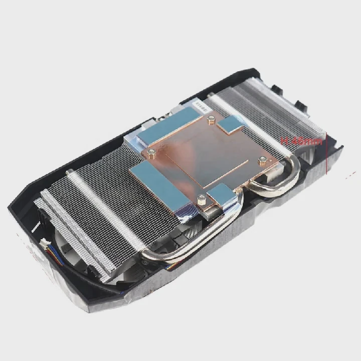 Gpu Air Cooling Heat Sink Dual Fan