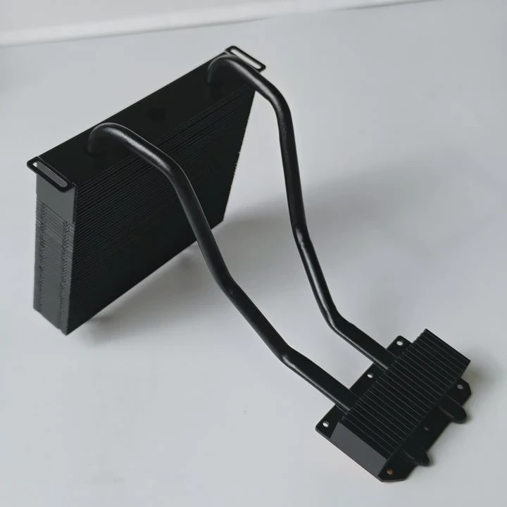 Nano-Coated Copper-Aluminum Stacked Fin Heat Sink