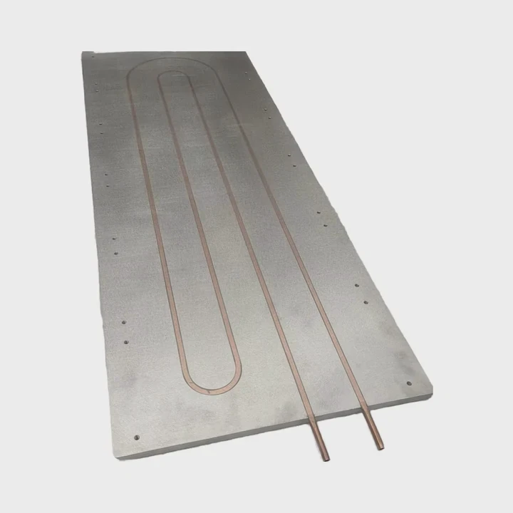 Embedded Copper Tube Water Cooling Plate