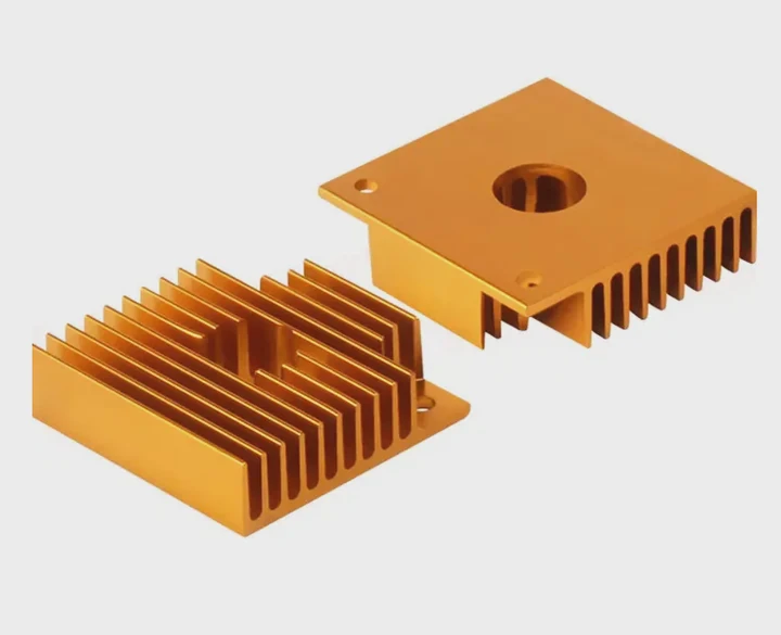 Cnc Aluminum Heat Sink 345 Axis 0.05Mm Tolerance