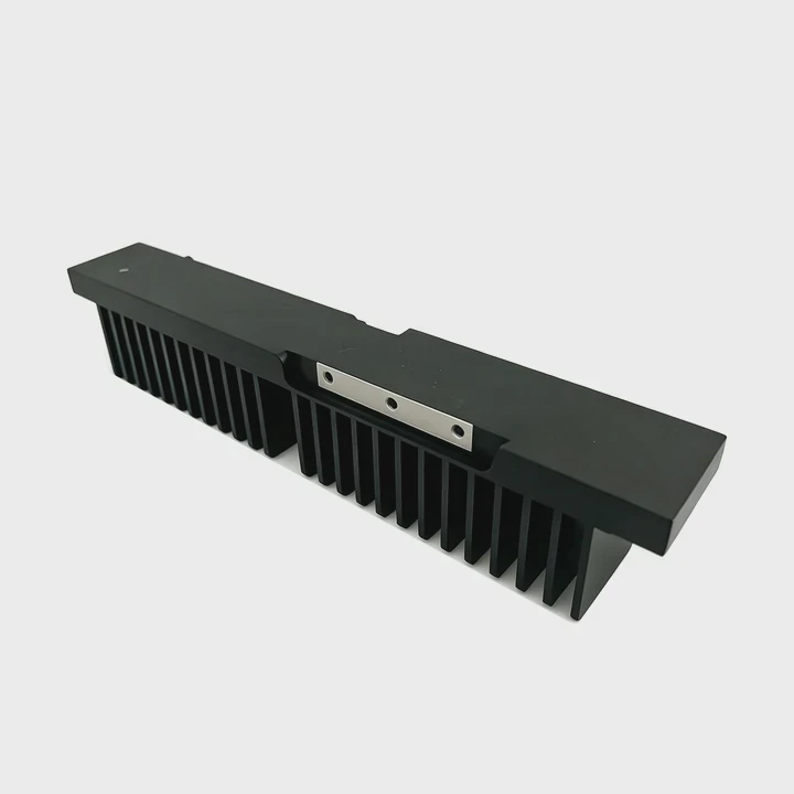 Black Anodized Vertical Aluminum Heat Sink