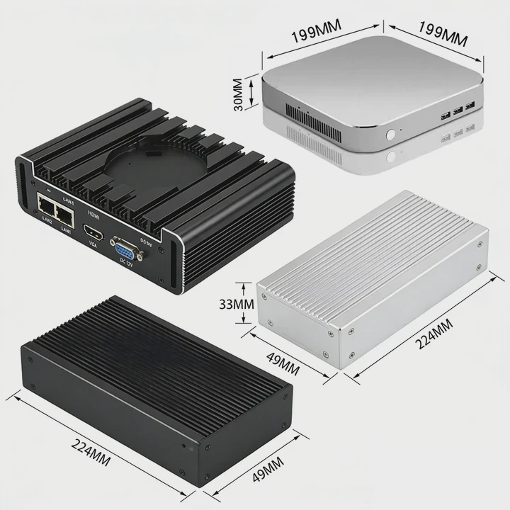Mini Pc Aluminum Heat Sink Case