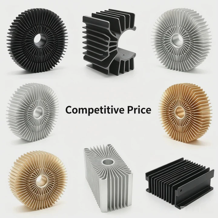 Custom Logo Aluminum Extrusion Heat Sink