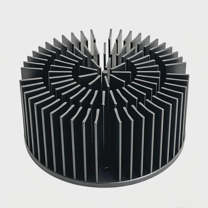 87X40Mm Cold Forged Round Led Heat Sink