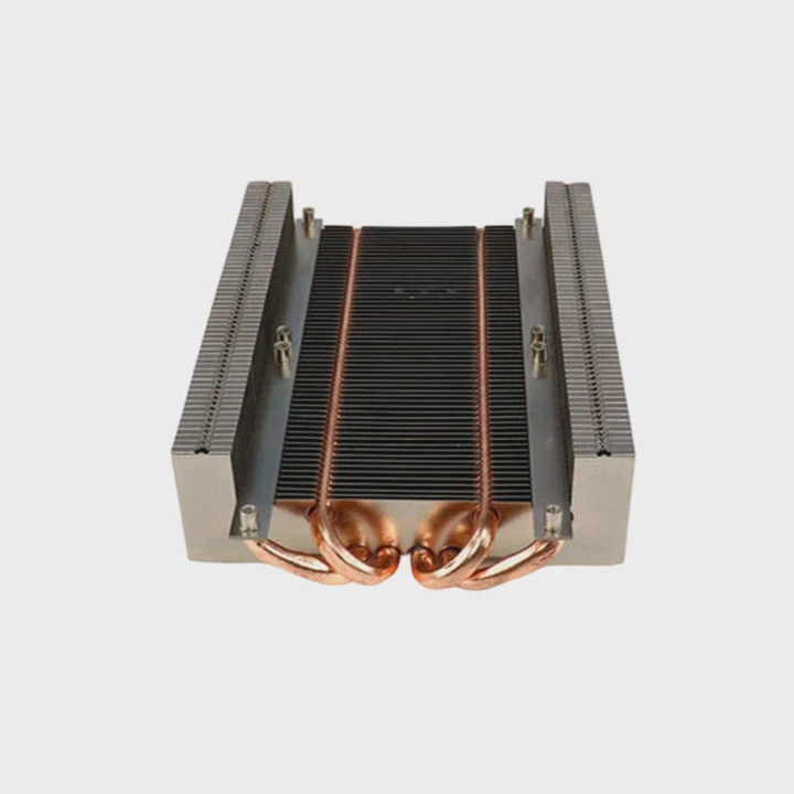 1U Server Cpu Heat Sink With 4 Copper Heat Pipes