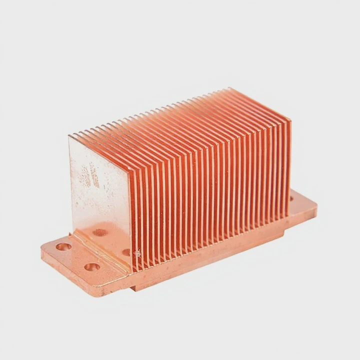 100W Skived Fin Copper Heat Sink